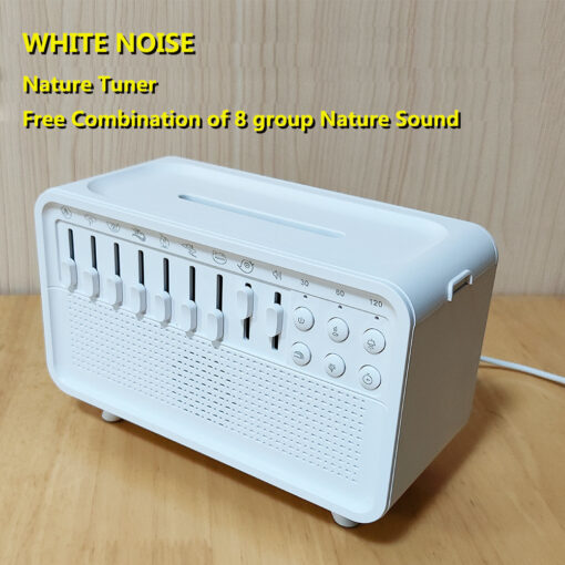 4 In 1 Bluetooth Speaker White Noise Sleep Night Light Humidifier All-in-one Machine Free Combination Of 8 Group Nature Sound - Image 4