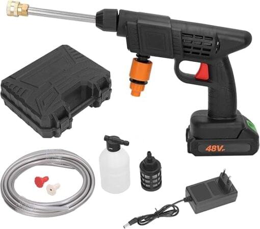 48V High-Pressure Water Sprayer, Car Washing Machine, 5M Range, Cordless Portable Electric Water High Pressure Washer Gun, Used For Car Washing, Floor Cleaning & Garden Watering